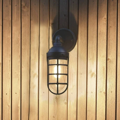 Afbeelding van KonstSmide Zwarte wandlamp Olbia nostalgisch 7355 750