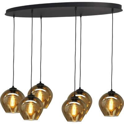 Afbeelding van Masterlight Quinto smoke Hanglamp Zwart 2264 05 130 50 6 3