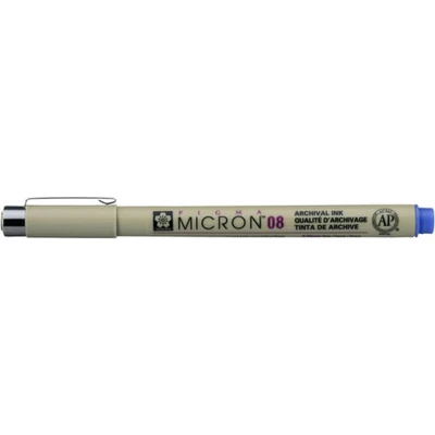 Afbeelding van Sakura Pigma Micron 08 pen blauw