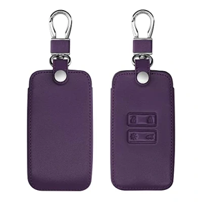 Afbeelding van kwmobile Autosleutel hoesje compatibel met Renault 4 knops Smartkey (alleen Keyless Go) behuizing in braam