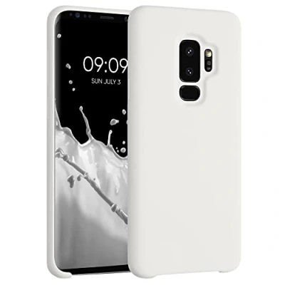 Afbeelding van kwmobile telefoonhoesje compatibel met Samsung Galaxy S9 Plus hoesje Zachte case voor smartphone Back cover in mat wit