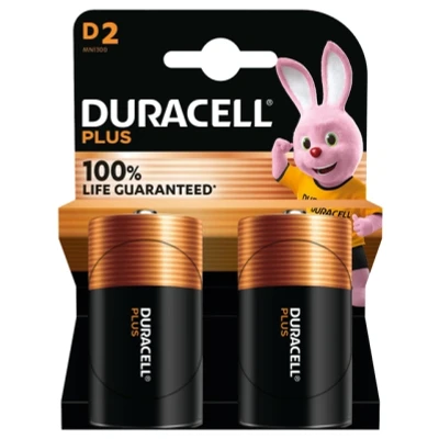 Afbeelding van Duracell pile alcaline mn1300 lr20 d 1.5v 100% extra life blister 2 pz 12738
