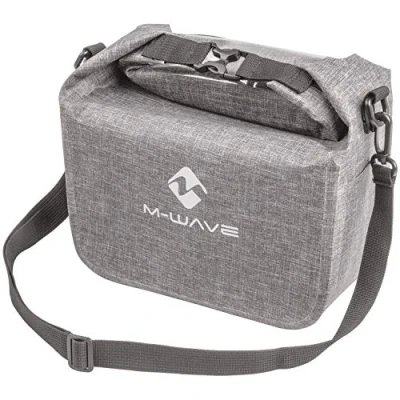 Afbeelding van M Wave Unisex volwassenen Front fiets stuurtas Suburban, grijs, ca. 13x28x21 cm