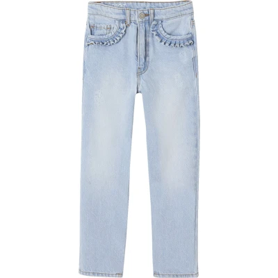 Afbeelding van Vertbaudet Rechte jeans MorphologiK meisjes heupomvang Small