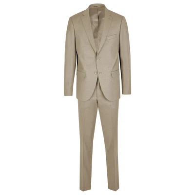 Afbeelding van Steffen Klein Regular FIT SET Kostuum, Heren, Maat: 106, Beige