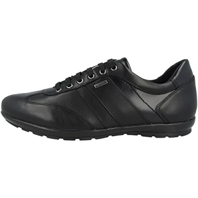 Afbeelding van Geox Symbol Sneakers laag, Heren, Maat: 42, Black Leer