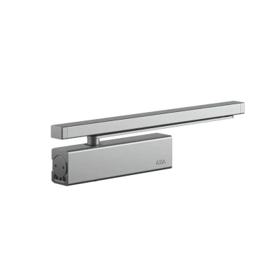 Afbeelding van AXA 7509 Deurdranger Grijs Met glijarm Tot 80kg Instelbare sluitsnelheid en eindslag Openingsdemping