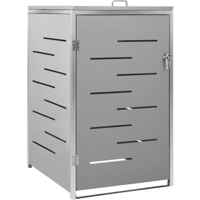 Afbeelding van VidaXL Containerberging enkel 69x77,5x112,5 cm roestvrij staal
