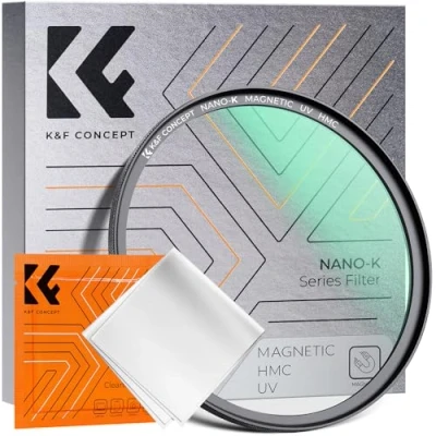 Afbeelding van K&amp;F Concept 72mm Magnetische UV Filter Ultra Slim Japan Optica Multi Coated Ultraviolet Bescherming Lens Met Schoonmakende Doek (Nano K Serie)