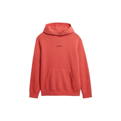 Afbeelding van Superdry Micro LOGO Hoodie, Heren, Maat: Medium, Baked apple red