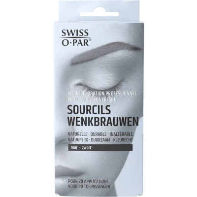 Afbeelding van Swiss O Par Professionele verfset wenkbrauwen zwart 1 set