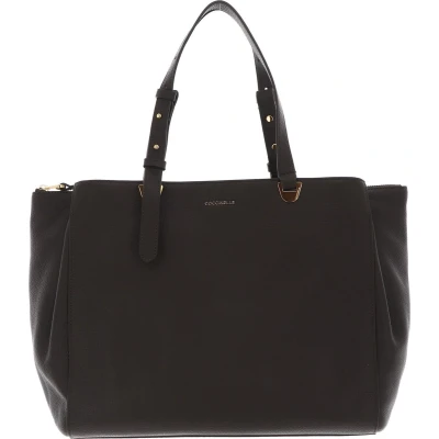 Afbeelding van COCCINELLE Leren Schoudertas Handtas Lea Handbag Bark Donkergroen