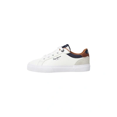 Afbeelding van Pepe Jeans Kenton Court Sneakers laag voor kinderen, Maat: 37, White Leer/ synthetisch