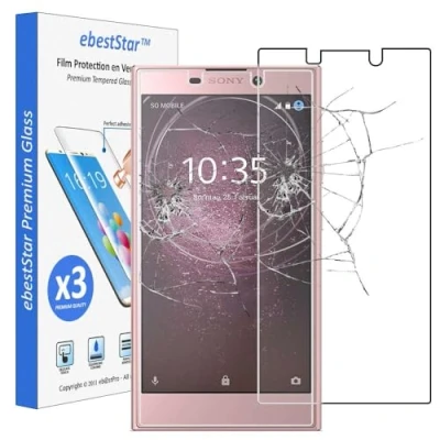 Afbeelding van ebestStar TemperedGlass [x3 Pack] voor Sony Xperia L2 Dual (2018) Gehard glas Schutzfolie, Glass Screenprotector, Anti breuk, zonder bubbels [Phone: 150 x 78 9.8mm, 5.5&#039;&#039;]