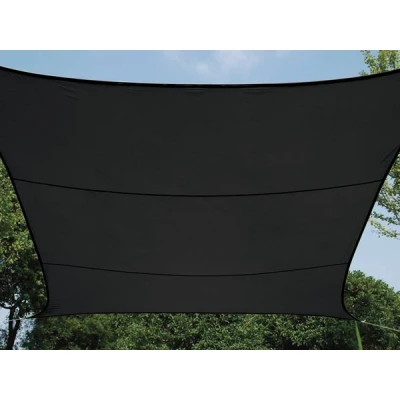 Afbeelding van Schaduwdoek Perel (Vierkant, Waterdoorlatend, 5 x meter, Antraciet)