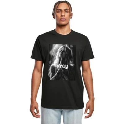 Afbeelding van Mister Tee Praying GIRL Tshirt print, Heren, Maat: Medium, Black