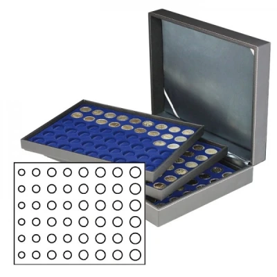 Afbeelding van Muntencassette, Nera XL 3 Tableaus voor 15 Euromunten sets in capsules