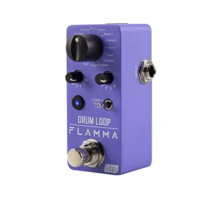 Afbeelding van FLAMMA FC01 Phrase Loop Pedaal Looper Gitaar Met Drum Machine 20 Minuten Capaciteit 16 Groove Tap Tempo