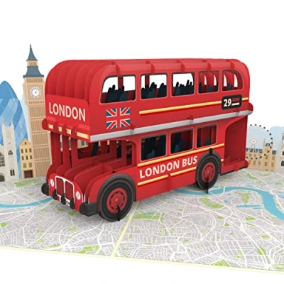 Afbeelding van MOKIO® Pop Up Kaart Londen 3D wenskaart voor een verjaardag, Engeland Verjaardagskaart