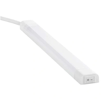 Afbeelding van SEBSON LED Onderbouwlamp 230V Neutraal Wit Kastverlichting 30cm 4W 300lm 4000K IP20, Lichtbalk met Stekker en Schakelaar 24x13x300mm