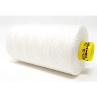 Afbeelding van Gütermann Garen Mara 80 robuust naaigaren, polyester, 800 meter, naaimachinegaren, uv bestendig, scheurvast (wit, 1)