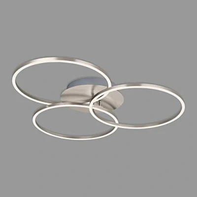 Afbeelding van BRILONER FRAME LED plafondlamp traploos dimbaar spot draaibaar via schakelaar memory functie warm wit 3000K IP20