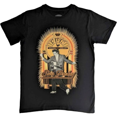 Afbeelding van Elvis Presley Dancing Heren T shirt M Zwart