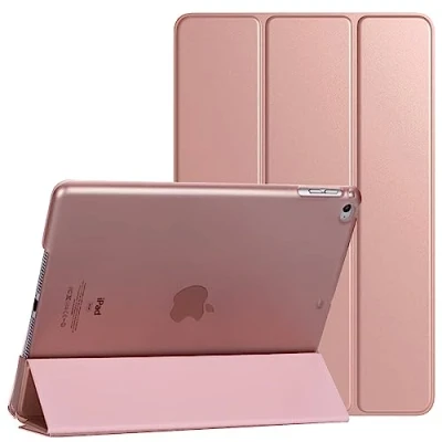 Afbeelding van Smart Magnetische Case Fit iPad 9.7 Inch (6e Generatie 2018) (5e 2017) A1893/A1954 A1822/A1823 Slanke Lichtgewicht Shell Stand Cover Auto Wake/Sleep (Rose Gold)