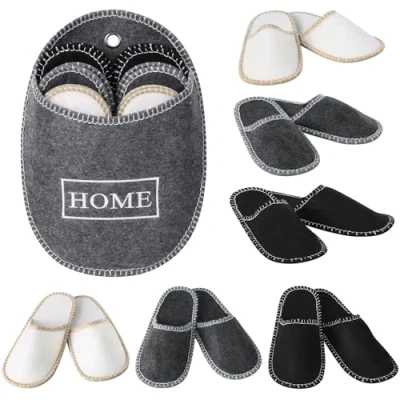 Afbeelding van JEMIDI 6 gasten pantoffels antislip Universele maat paar huissloffen Comfortabel Ophangbaar Slippers Voor binnen het hele gezin