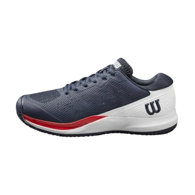 Afbeelding van Wilson Heren Rush Pro Ace tennisschoen, Navy Blazer/Wit/Infrarood, 11 UK, Blazer Wit Infrarood, 46 EU