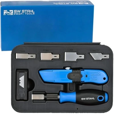 Afbeelding van SW Stahl 94860L schraper en messenset 27 delig
