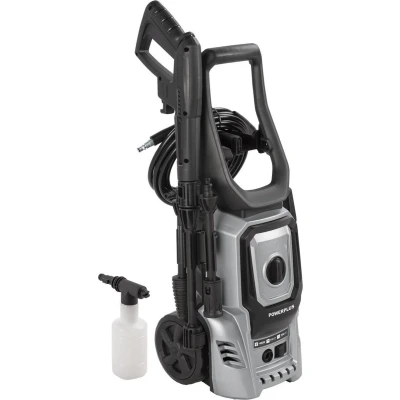 Afbeelding van Powerplus Elektrische Hogedrukreiniger POWXG90406 1400 W Terrasreiniger, start/stop functie, max. druk van 110 bar en temperatuur 50 C,5 m slang accessoires inbegrepen, Reinigen auto&#039;s, meubelen fiets