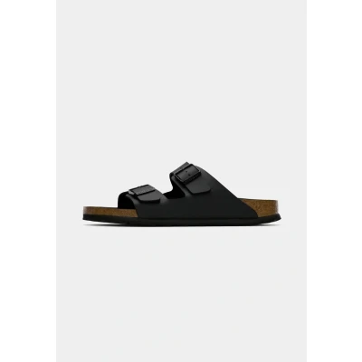 Afbeelding van Birkenstock Arizona BF Triples Narrow Pantoffels, Maat: 44, Black Hoogwaardig imitatieleer