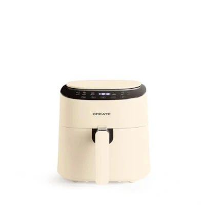Afbeelding van CREATE Fryer Air Pro Compact Heteluchtfriteuse, 3,5 liter, crèmewit, 8 programma&#039;s, display, praktisch, eenvoudige reiniging, 360 graden luchtcirculatiesysteem, 1300 W