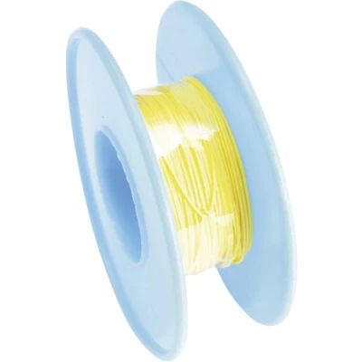 Afbeelding van TRU COMPONENTS 1566860 Wire Wrap draad 1 x 0.05 mm² Geel 15 m