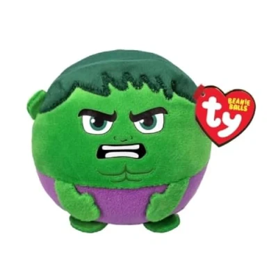 Afbeelding van TY Beanie Balls Marvel Knuffel Hulk 10 cm