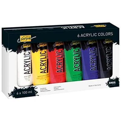 Afbeelding van SOLO GOYA Acrylverf Set 6 stuks 100 ml tubes