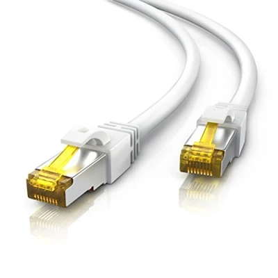Afbeelding van CSL 7,5m CAT 7 netwerkkabel Gigabit Ethernet LAN kabel 10.000 Mbit S patchkabel Cat.7 ruwe FTP PIMF afscherming met RJ 45 stekker Switch Router Modem Access Point