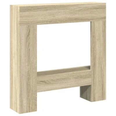 Afbeelding van vidaXL Haardombouw 81x18x82 cm bewerkt hout sonoma eikenkleurig