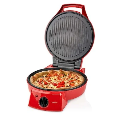 Afbeelding van Pizzamaker Nedis Ø 30 cm (1800W, Tafelgrillfunctie, Pannenkoekenmaker)