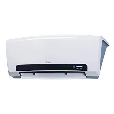 Afbeelding van ARDES AR4W08P Wandverwarming voor aan de muur, 2000 W, badkamer, programmeerbare timer 12 uur, keramische plaat Silver Silk Smart met Magic Digital LED display
