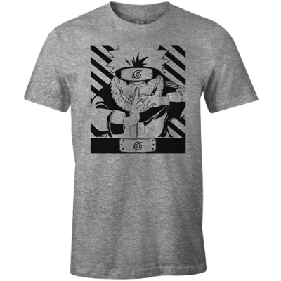 Afbeelding van Naruto T shirt voor heren, Grijs Melange, XXL
