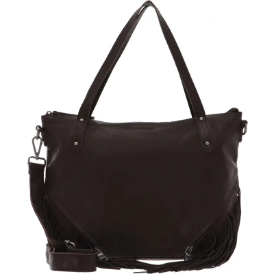 Afbeelding van FREDsBRUDER Leren Schoudertas Frim Collection Tin Shoulder Bag Brown Bruine