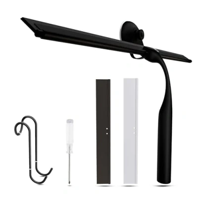 Afbeelding van Wunset Superieure douche wisser selectie: met roestvrijstalen trekkers, siliconen en rubber, waterschrapers, badkameraccessoires, douchecabines (35 cm, zwart)