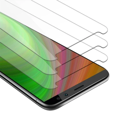 Afbeelding van Cadorabo 3x Screenprotector geschikt voor Huawei MATE 10 LITE in KRISTALHELDER Tempered Display Pantser Film
