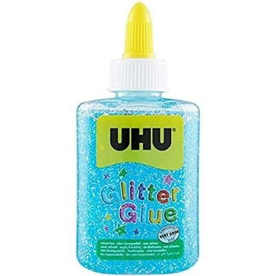 Afbeelding van UHU Glitter kleeffles, 88,5 ml lichtblauw