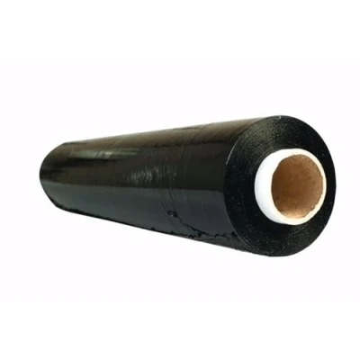 Afbeelding van OFFICE PRODUCTS Stretchfolie zwart folie 1 rol/handstretchfolie / 243 m 50 cm 2,5 kg 23 my handverhuisfolie rek 150% stretchfoliestol/wikkelfolie verpakkingsfolie en verhuizing