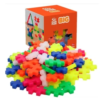 Afbeelding van Plus BIG Neon Colormix Constructiespeelgoed Set Met Bouwstenen 100 Delige Bouwset Bouwspeelgoed Vanaf 3 Jaar
