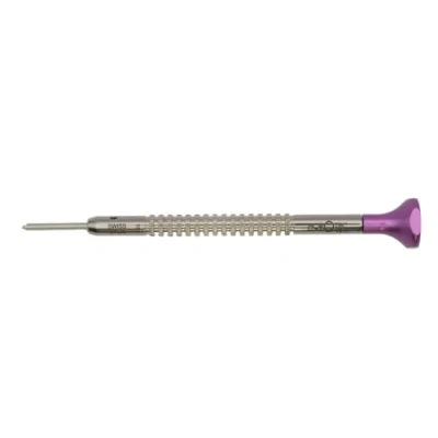 Afbeelding van Horotec MSA01.214 horlogemakersschroevendraaier, behuizing en boor in T vorm van roestvrij staal, aluminium kop met kogellagers, gemaakt Zwitserland (1,60 mm)