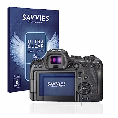 Afbeelding van Savvies (6 Stuks) Schermbeschermer voor Canon EOS R6 Screen Protector Ultra Transparant